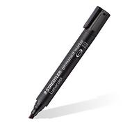 STAEDTLER Lumocolor 350 Permanent Markers Set of 6 Black Chisel Tipaa