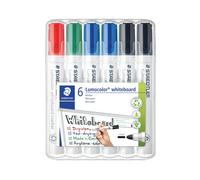 Staedtler Lumocolor 351 Drywipe Marker Assorted (Pack of 6) 351 WP6