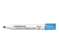 Staedtler LUMOCOLOR 351 Rosellador Para Pizarra - Punta Redondona - Trazo 2 mm - Clip-On Cap - Colour Azul Claro