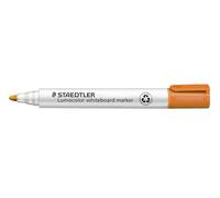 STAEDTLER Lumocolor 351 Whiteboard Marker - Orange, set of 10 | 2.0 mm round tip, wipe-off, quick-drying, DRY SAFE - Item No. 351-4
