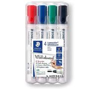 STAEDTLER Lumocolor 351 Whiteboard Marker Assorted Medium Bullet - 2 mm Pack of 4