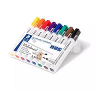 Staedtler Lumocolor 351 WP8 permanent marker Bullet tip Black Blue Brown Green Orange Red Violet Yellow 8 pc(s)