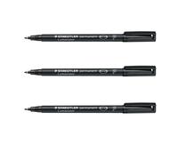 STAEDTLER Lumocolor Fine Permanent Marker Pens - Waterproof Smudge Resistant Quick Dr