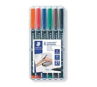 Staedtler Lumocolor Fine Tip Marker Pen Set - Pack of 6 (Multicolor)
