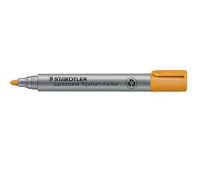 Staedtler Lumocolor Flipchart Marker 356-4 Bullet Tip - Orange (Pack of 10)