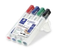 STAEDTLER Lumocolor Whiteboard Marker Medium Bullet Assorted Pack of 4