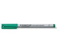 STAEDTLER 316-5 Lumocolor Non-Permanent Pen, Fine Line Width, 0.6mm - Green (Box of 10)