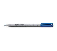 Staedtler Lumocolor Non-Permanent M Blue 1pc (S) - Marker Blue, Grey, Polypropylene, Medium, 1 mm, 1 pc (S))