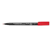Staedtler Lumocolor Permanent Universal Pen Fine 0.6mm Red (Pack of 10) 318-2