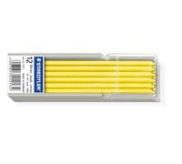 Staedtler Lead Refill 218-1 Lumocolor Non-Permanent for 3mm Leadholders – Yellow (Pack of 12)