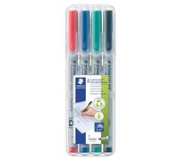 Staedtler Lumocolor Pen Non-permanent Pen 316WP4 Fine 0.6mm Line - Assorted Colours (Pack of 4)
