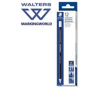 Staedtler 108 20-0 Lumocolor Glasochrom Permanent Dry-Marker Pencil - White (Box of 12)