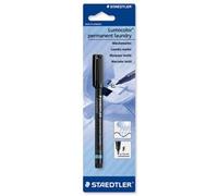 Staedtler Lumocolor Permanent Laundry Marker Line Width 0.6mm Black Ref 319LMF9 [Pack 10]