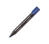 Staedtler Lumocolor Permanent Marker 350-3 Chisel Tip - Blue (Pack of 10)