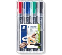 Staedtler Lumocolor Permanent Marker Box 4 colours 352 WP4