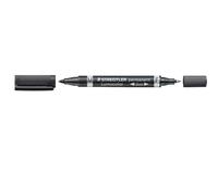 Staedtler Lumocolor Permanent Marker Duo 348 Tip F Tip M 0.6 Mm 1.5 Mm 10 Units