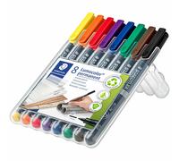 Staedtler 317 Lumocolor Permanent Pen 1.0MM Medium Tip - (Wallet-8)
