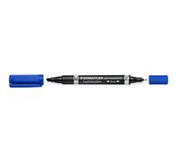 Staedtler Lumocolor Permanent Marker Pens Pack of 10 DUOS Blue
