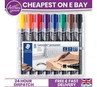 STAEDTLER Lumocolor Permanent Marker Pens Medium - Wallets of Assorted Colours