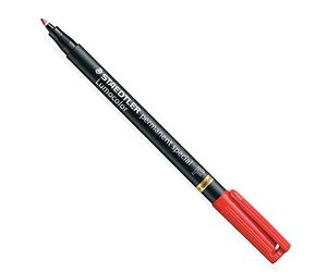 Staedtler Lumocolor Permanent Special Markers Transparency Pen 319F Set of 3 Red