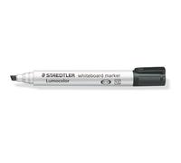 Staedtler Lumocolor Whiteboard Marker Chisel Tip 2-5Mm Line Black Pack 10