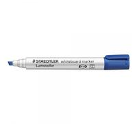 Staedtler Lumocolor Whiteboard Marker Chisel Tip 2-5Mm Line Blue Pack 10