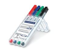 Staedtler Lumocolor Whiteboard Marker Medium Bullet Tip Wallet of 4