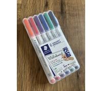 STAEDTLER Lumocolour Assorted Whiteboard Pens,NO: 301 WP6 (PKT 6 ASST)BRAND NEW