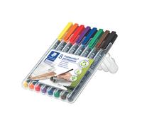 Staedtler Lumocolour Non-Permanent Medium Assorted (Pack of 8) 315-WP8