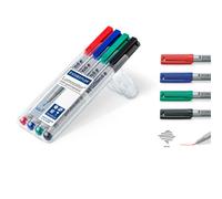 Staedtler Lumocolour Non-Permanent Fine 0.6mm Assorted (Pack of 4) 316-WP4
