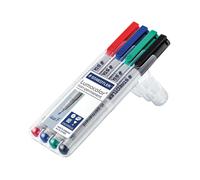 Staedtler Lumocolour Non-Permanent Fine Assorted (Pack of 4) 316-WP4