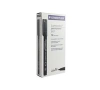 Staedtler Lumocolour Pen Permanent Medium Black (Pack of 10) 317-9