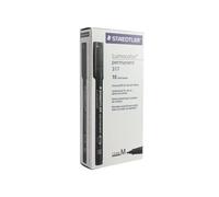Staedtler Lumocolour Pen Permanent Medium Black (Pack of 10) 317-9