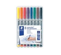 Staedtler 315 Lumocolor Non-permanent Pen 1.0MM Medium Tip - (Wallet-8)
