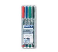 STAEDTLER OHP Marker Medium Bullet 1 mm Assorted Non Refillable Pack of 4