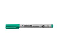 STAEDTLER Lumograph Non-Permanent Wet Erase Marker Pen Fine Tip Low Odor Colored Markers Green 311-5