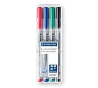 Staedtler Lumograph Non-Permanent Wet Erase Marker Pens Fine Tip Refi