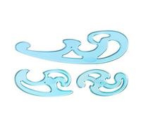 STAEDTLER MARS 571 FRENCH CURVES TEMPLATE STENCILS "Set of 3" A B C Shapes