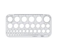 STAEDTLER Mars 576 01 F Circle Template - Transparent (Pack of 1)