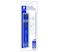 STAEDTLER Mars Carbon 200 Drawing Leads - 2 mm HB, Tin of 12 | Break-resistant 130 mm refill leads for clutch pencils - dependable - Art.-Nr. 200-HB