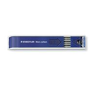 Staedtler Mars Carbon Leads 2mm - for Lead Holder / Clutch Pencils - Tube of 12