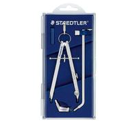 STAEDTLER Mars Comfort 551 02 Precision Compass Set with Lead Part, Extension Bar, Universal Adapter and Spares Box