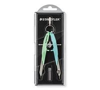 STAEDTLER Mars Comfort 556 00-PA1 Compass with Spindle Guide Centre Drive Spindle Precise Pastel Green and Pastel Blue Sturdy Case with Hinged Lid