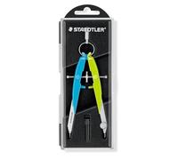 STAEDTLER Mars Comfort 556 Compass Set - Neon Blue/Green | Precision with spindle guide, round spring head and centre drive spindle - item no. 556 00-N1