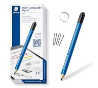 Staedtler Mars Digital Jumbo 180J 22nd EMR Stylus with Soft Digital Eraser. Stylus for Digital Writing, Drawing and Erasing on EMR Touch Screens (4,096 Pressure Levels, 0.7 mm Tip)