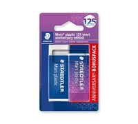 STAEDTLER Mars Eraser - Latex & Phthalate-Free Rubber - Limited-Edition Mars Anniversary - Pack of 2, 52650MABK2