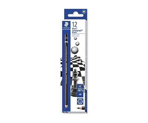 Staedtler Mars Lumograph 100B-4B Premium Quality Pencil 4B Box of 12, Black