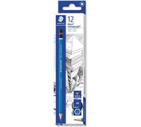 Staedtler Mars Lumograph 4B Pencil - Pack of 12, Blue