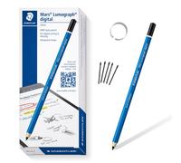 Staedtler Mars Lumograph Digital Classic 180 22nd EMR Stylus Pen for Digital Writing and Drawing on EMR Touch Screens (Classic Hexagonal Shape, 4096 Pressure Levels, Fine 0.7 mm Tip)