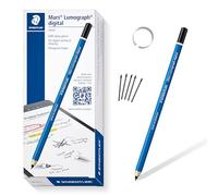 Staedtler Mars Lumograph Digital Classic 180 22nd EMR Stylus Pen for Digital Writing and Drawing on EMR Touch Screens (Classic Hexagonal Shape, 4096 Pressure Levels, Fine 0.7 mm Tip)